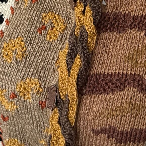 BEREK 1992 vintage hand sewn knitted handmade giraffe knit sweater 90’s Marta D - Picture 5 of 12